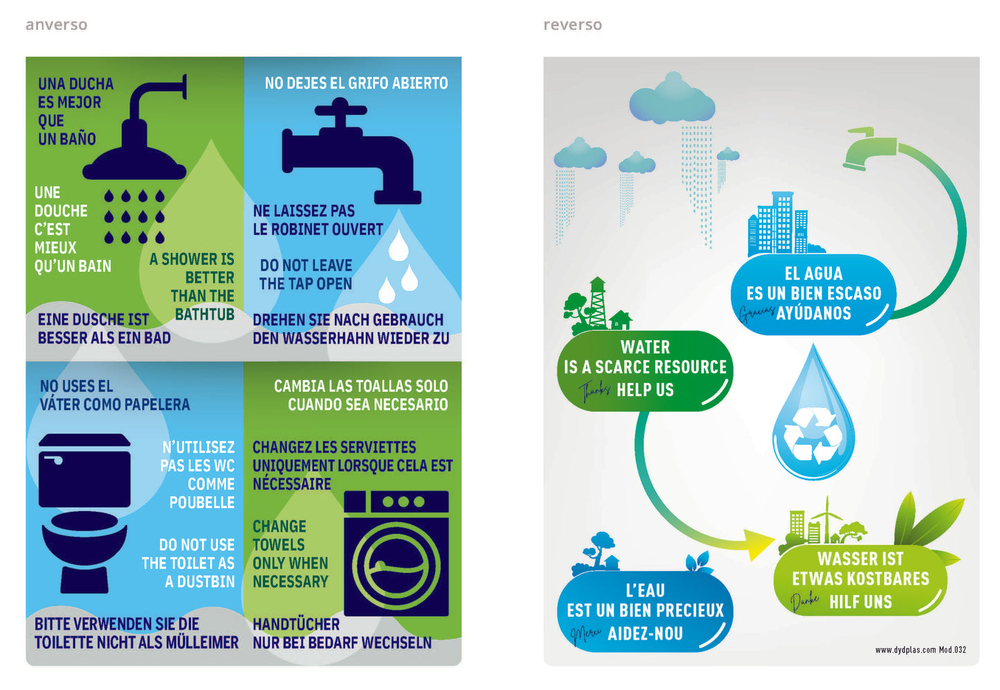 CARTEL CONCIENCIA CONSUMO AGUA MOD.032 desde 0,58€/u.