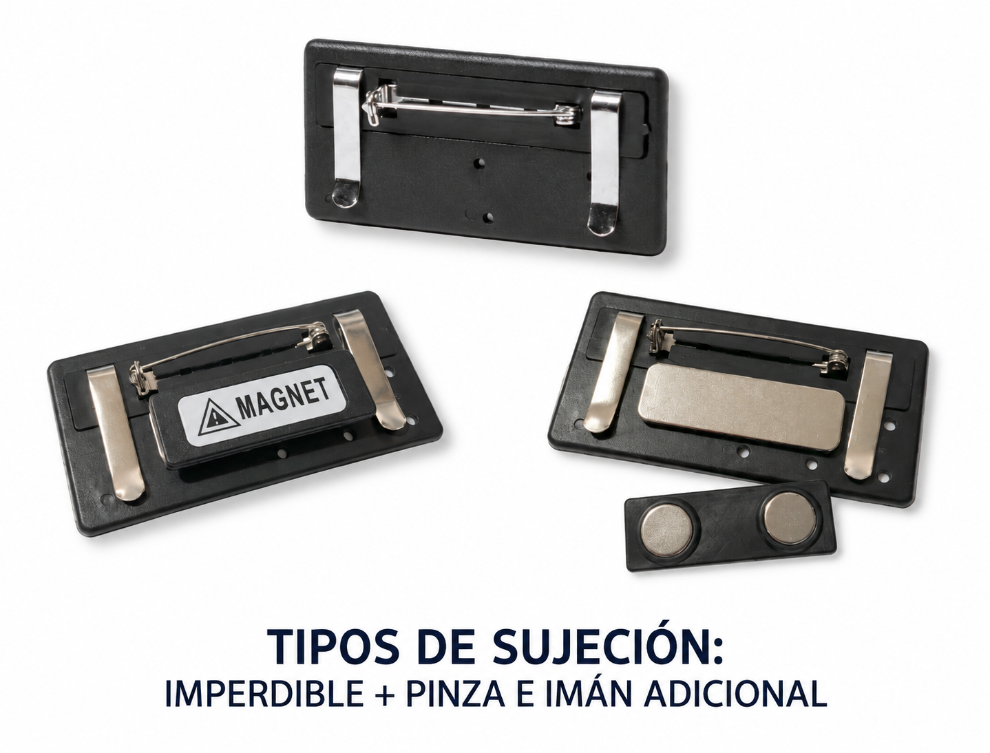 DISTINTIVOS CON VENTANA / SOLAPEROS / BADGES Mod. D1655 Personalizados con su logo O anónimos.