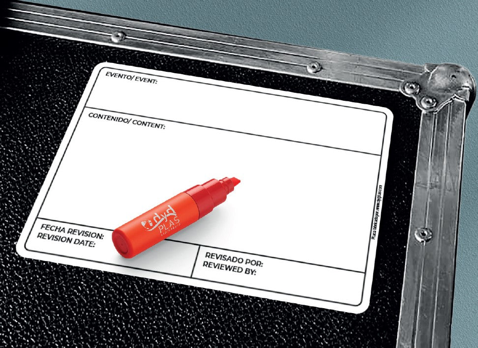 PLACAS PIZARRA PARA FLIGHT CASES ESTÁNDAR TAMAÑO 178x127mm