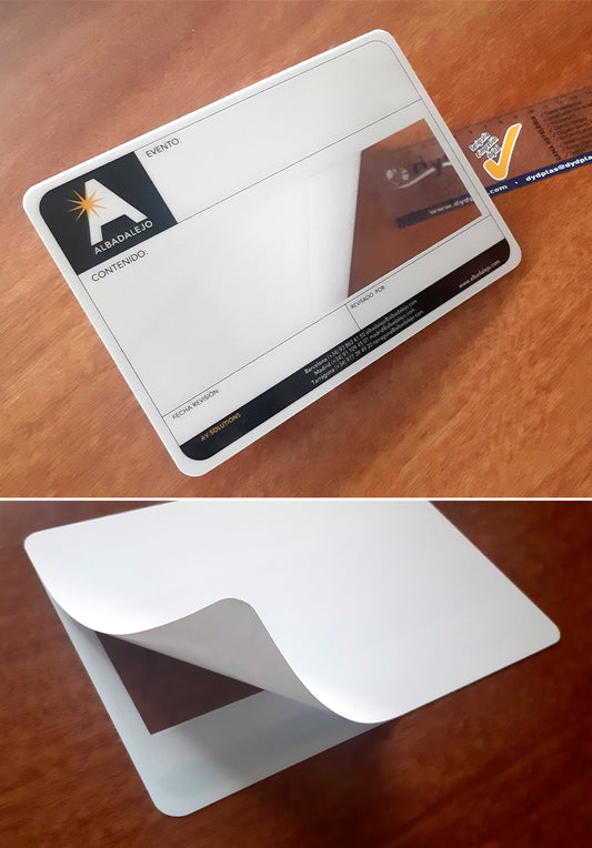 PLACAS / ETIQUETAS FLIGHT CASES PERSONALIZADAS TAMAÑO 210x150mm