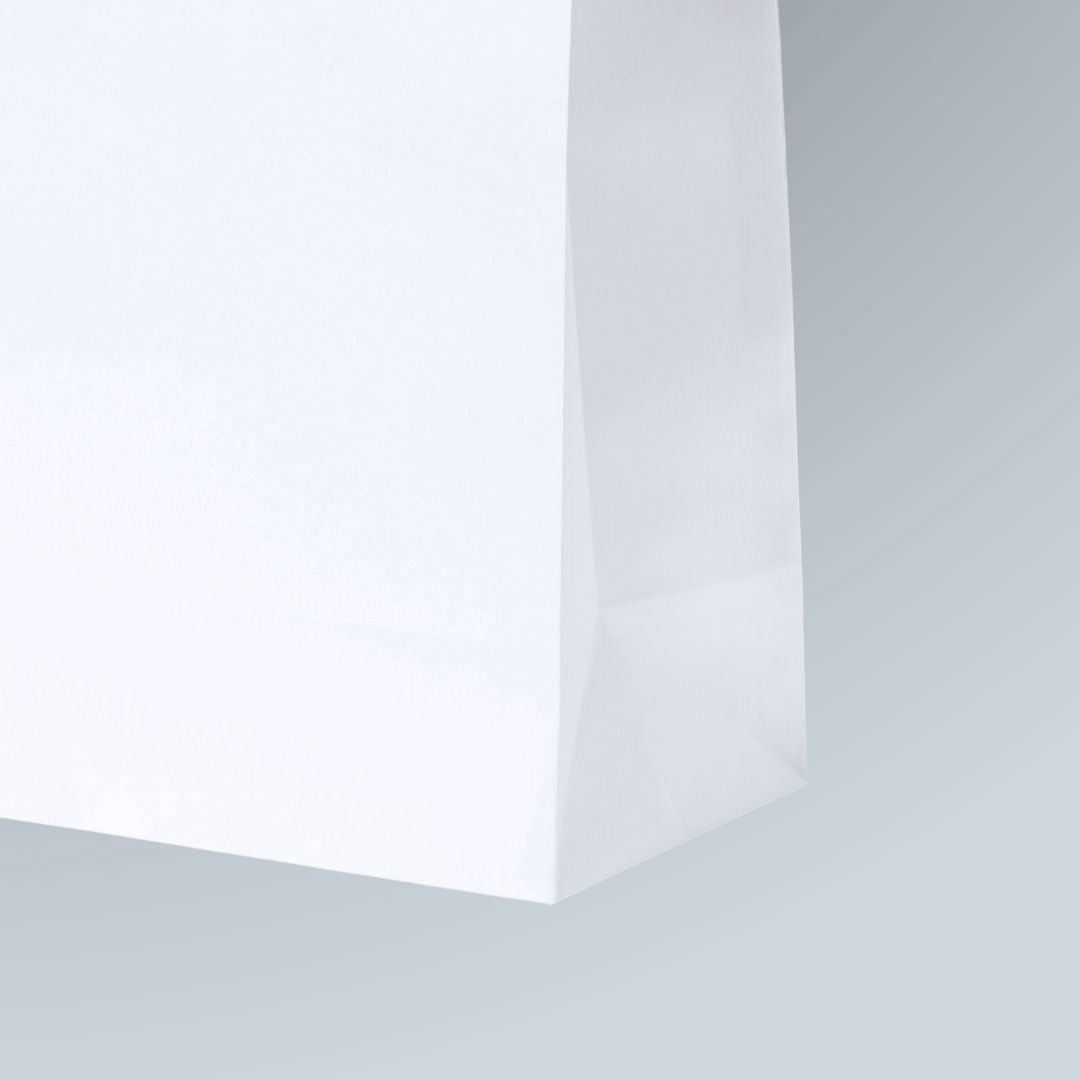 BOLSA COLOR BLANCO PERSONALIZABLE de PAPEL (100g) desde 0,24€/u.