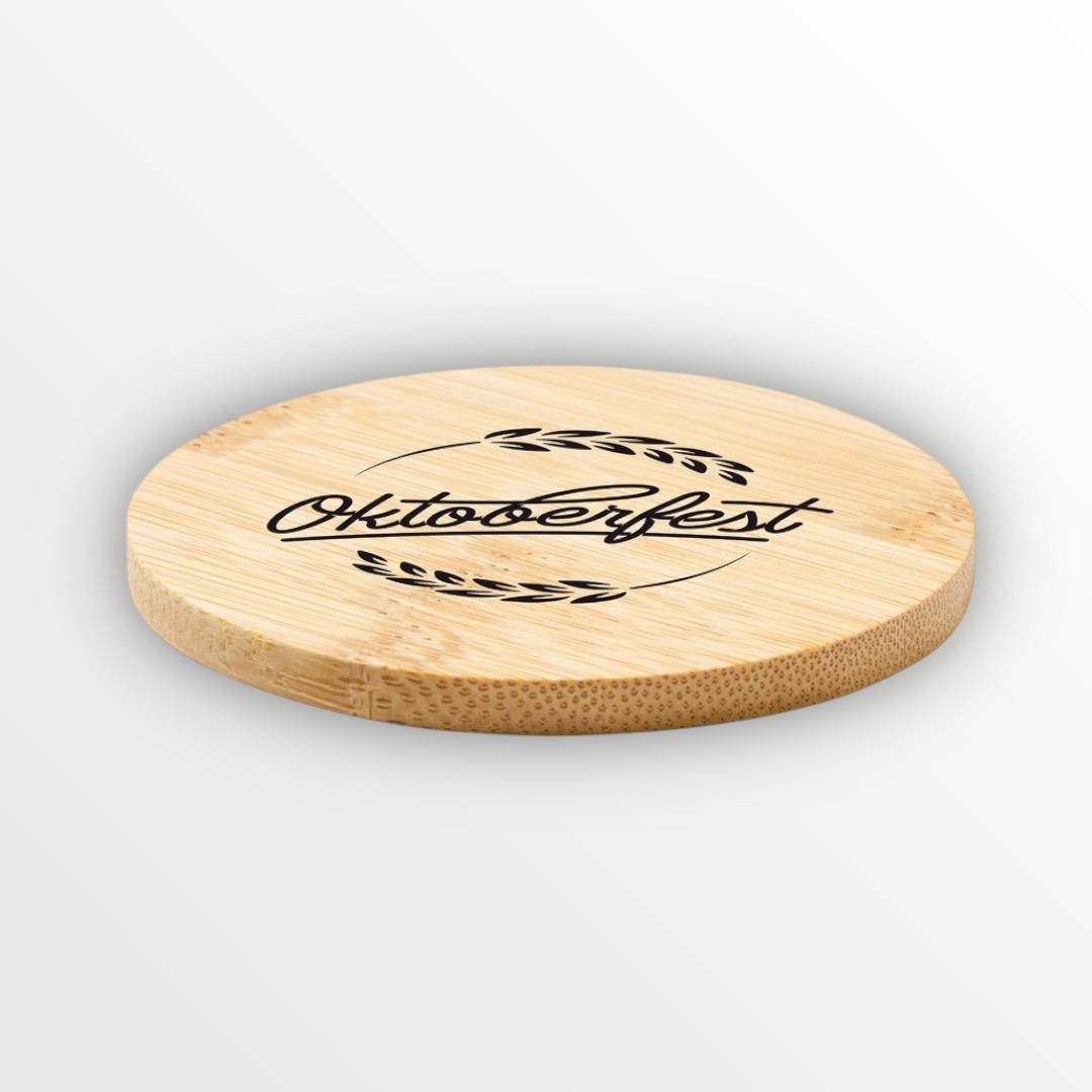 POSAVASO REUTILIZABLE DE BAMBÚ PERSONALIZADO MOD.4917 RESTAURANTE desde 0,25€/u.