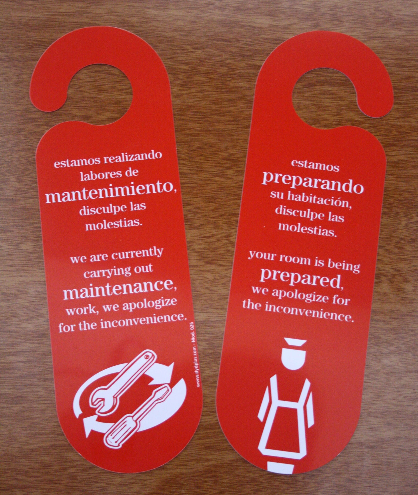 COLGADOR REPARACIONES MANTENIMIENTO MOD.026 0,44€/u.