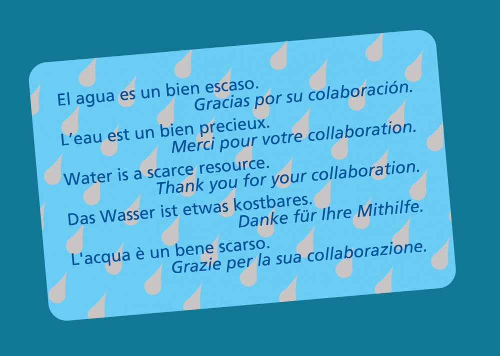 AHORRO LAVANDERÍA / AGUA MOD.070 AUTOADHESIVO 0,33€/u.