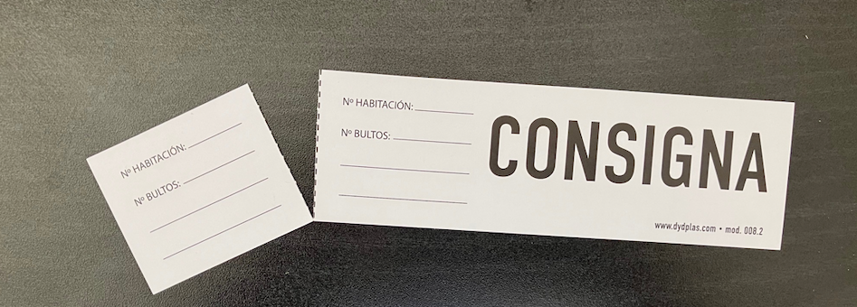 CONTROL CONSIGNA MALETA PAPEL CON RESGUARDO SIN NUMERAR MOD.008.2 desde 0,07€/u. ESTÁNDARD O PERSONALIZABLE