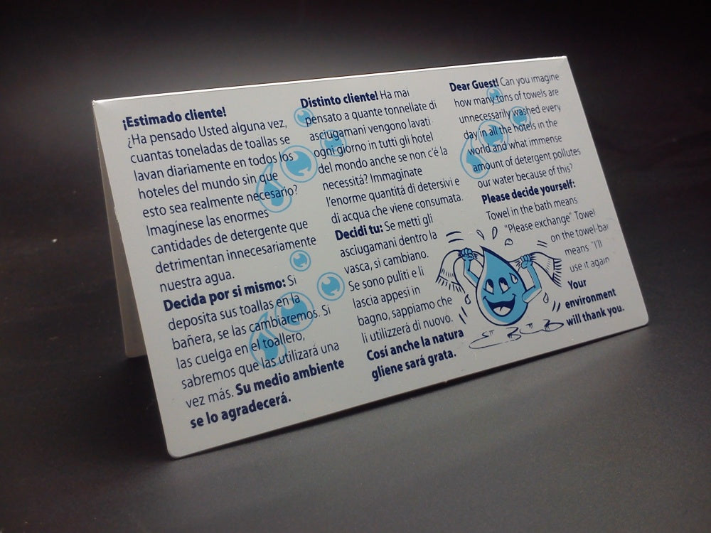 CARTEL AHORRO LAVANDERÍA / AGUA MOD.034 desde 0,44€/u. ESTÁNDARD O PERSONALIZABLE.