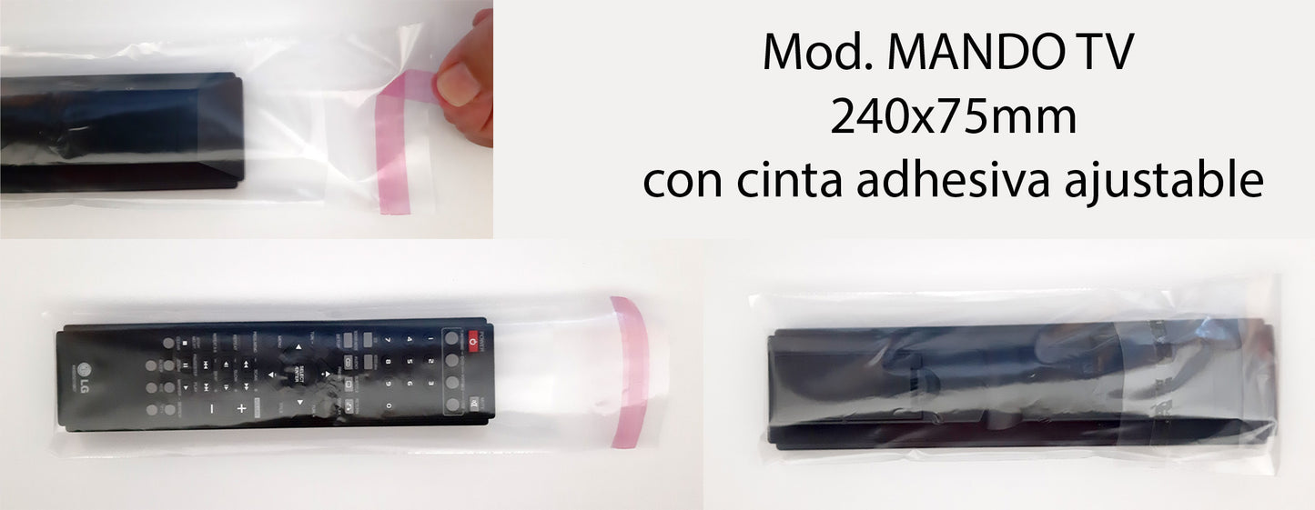 FUNDA/BOLSA PARA MANDO DE TV 0,058€/u (paq. 250 u.)