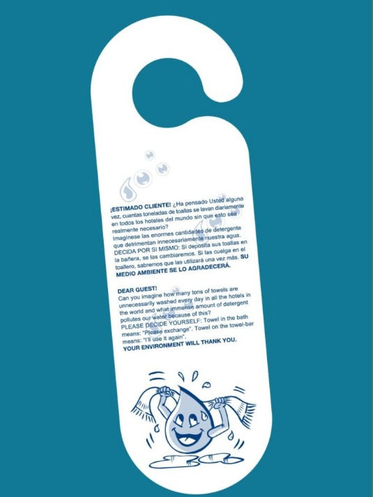 CARTEL AHORRO LAVANDERÍA / AGUA AHORRO MOD.033 0,55€/u.