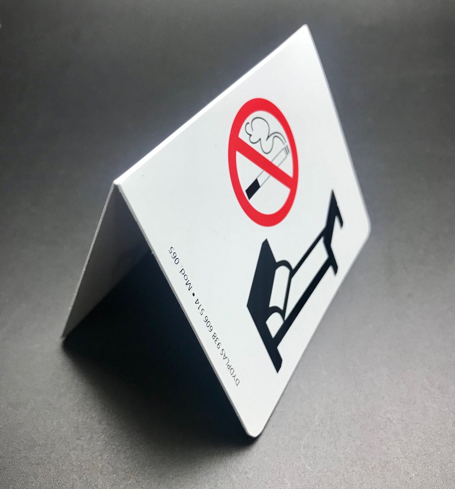 DISPLAY PROHIBIDO FUMAR EN LA CAMA MOD.065 0,44€/u.