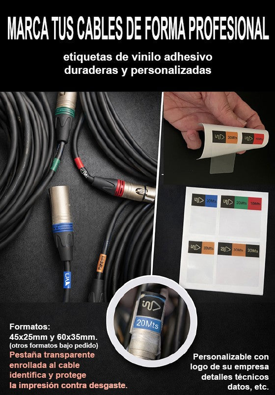 2 ETIQUETAS PARA IDENTIFICAR CABLES