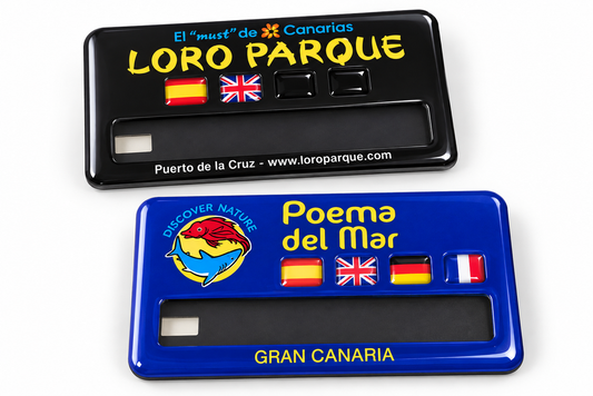 BANDERA ADHESIVA DISTINTIVOS / SOLAPEROS AUTO PERSONALIZABLES MODELO B1