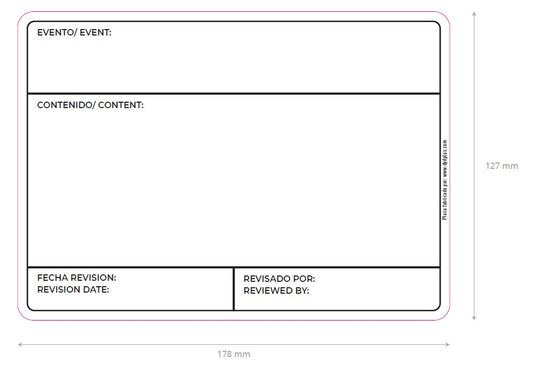 PLACAS PIZARRA PARA FLIGHT CASES ESTÁNDAR TAMAÑO 178x127mm