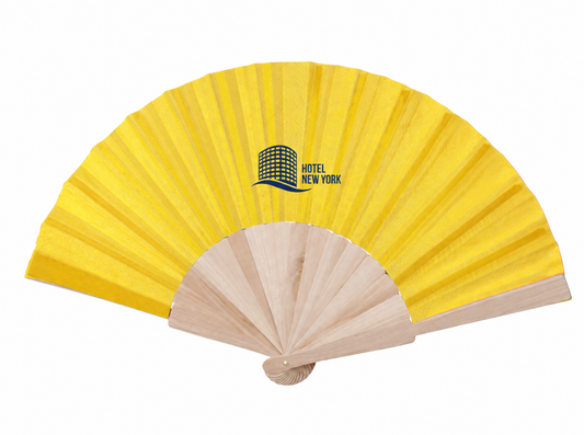 ABANICO de TELA/MADERA PERSONALIZADO O ANÓNIMO. Clique las opciones Acabado, Calidad y Color, y se le mostrará el precio resultante: