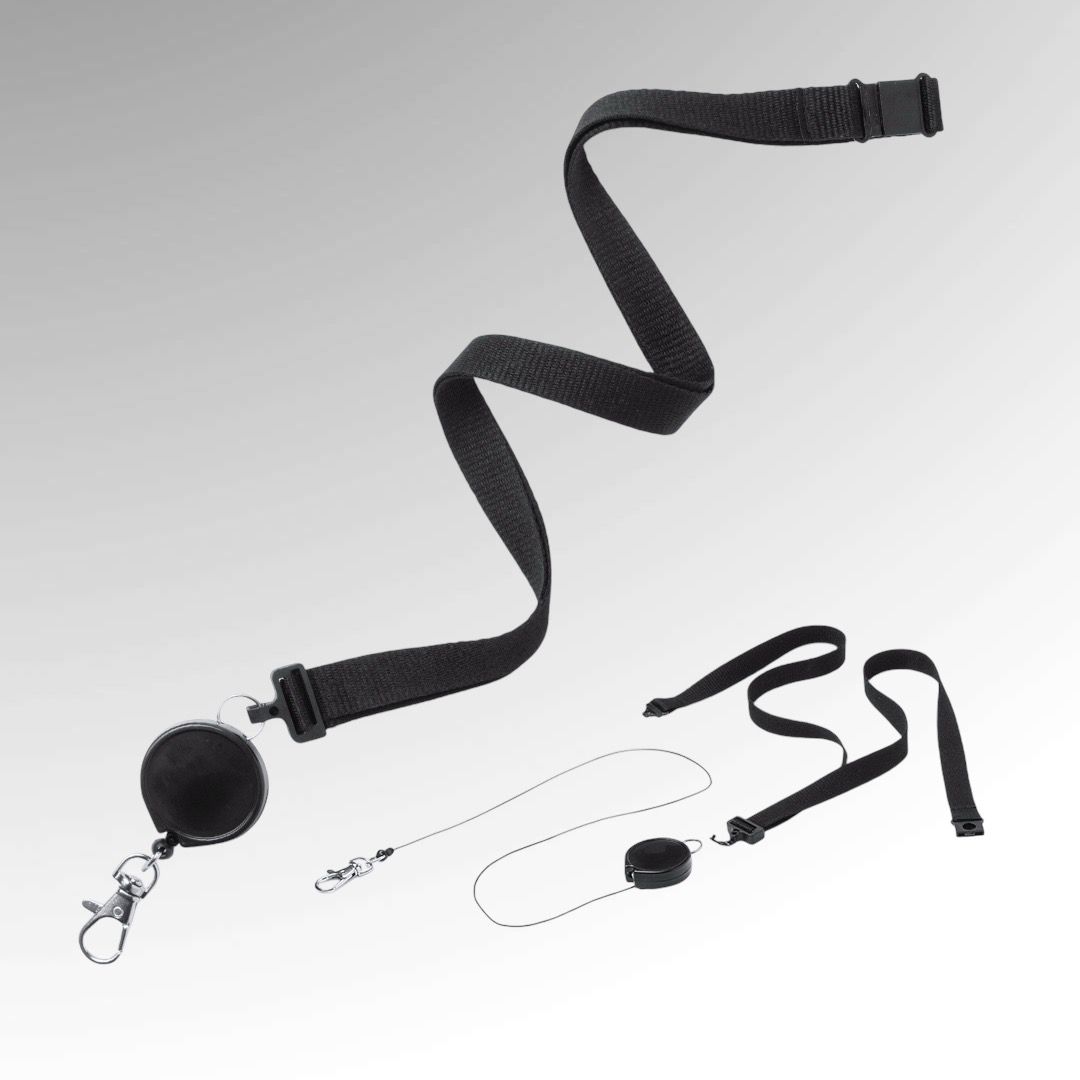 KIT LANYARD YOYÓ / EXTENSIBLE / PORTACREDITACIONES CON MOSQUETÓN MODELO 6961 desde 0,88€/u.