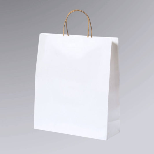 BOLSA COLOR BLANCO PERSONALIZABLE de PAPEL (100g) desde 0,24€/u.