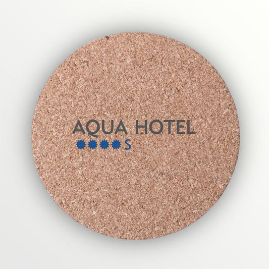 POSAVASO REUTILIZABLE DE CORCHO PERSONALIZADO MOD.0560 RESTAURANTE desde 0,10€/u.