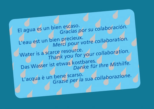 AHORRO LAVANDERÍA / AGUA MOD.070 AUTOADHESIVO 0,33€/u.