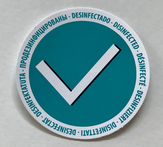 ETIQUETA MICROVENTOSA “DESINFECTADO” MOD.D06 0,55€/u