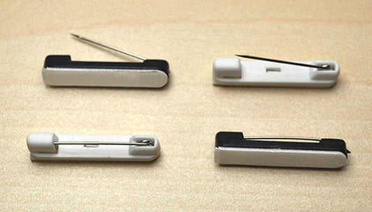 IMPERDIBLE ADHESIVO BLANCO / NEGRO MODELO A165 desde 0,15€/u.