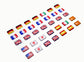 BANDERA ADHESIVA DISTINTIVOS / SOLAPEROS AUTO PERSONALIZABLES MODELO B1