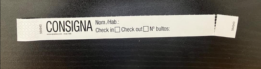 CONTROL CONSIGNA MALETA INVIOLABLE (indestructible) CON RESGUARDO NUMERADO MOD.008 desde 0,08€/u. ESTÁNDARD O PERSONALIZABLE