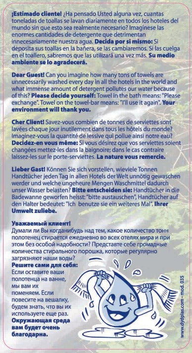 VINILO ADHESIVO AHORRO LAVANDERÍA / AGUA MOD.035 0,33€/u.