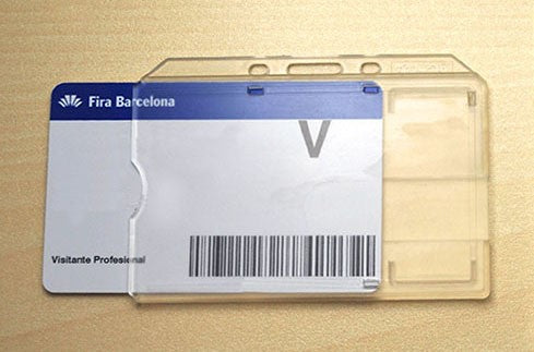 Porta-tarjeta RÍGIDO INDIVIDUAL, HORIZONTAL MODELO R-913 desde 0,72€/u.