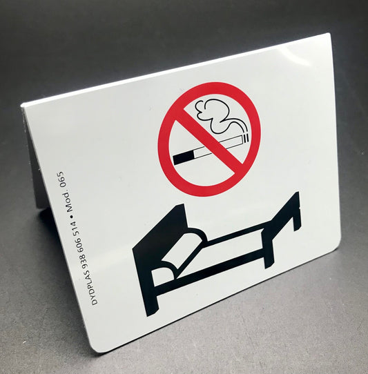 DISPLAY PROHIBIDO FUMAR EN LA CAMA MOD.065 0,44€/u.
