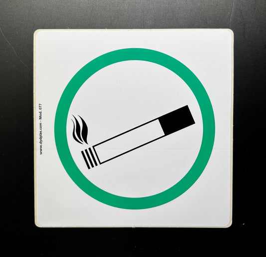 ADHESIVOS DE SEÑALIZACIÓN PERMITIDO FUMAR FONDO BLANCO MODELO 077 / 087 desde 0,39€/u.